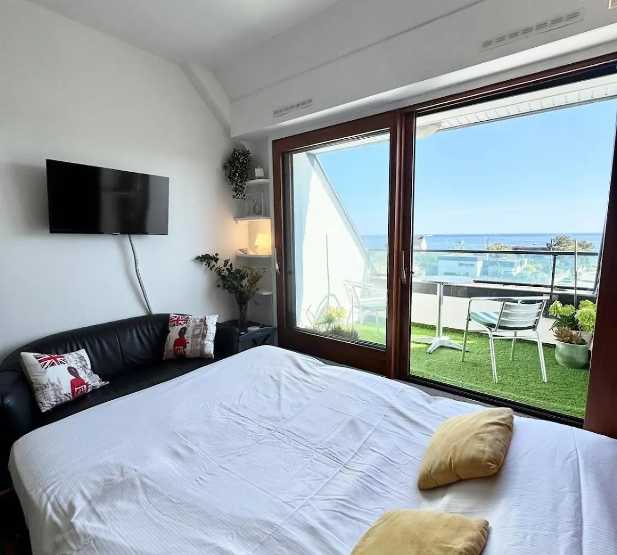 Lovely ! Studio Balcon - Vue Ocean 360 Larmor-Plage 0*,  Franciaország